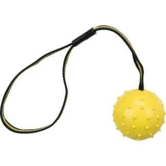 Mänguasi koertele Spordipall rihmaga, looduslikust kummist, ø 6 × 35 cm