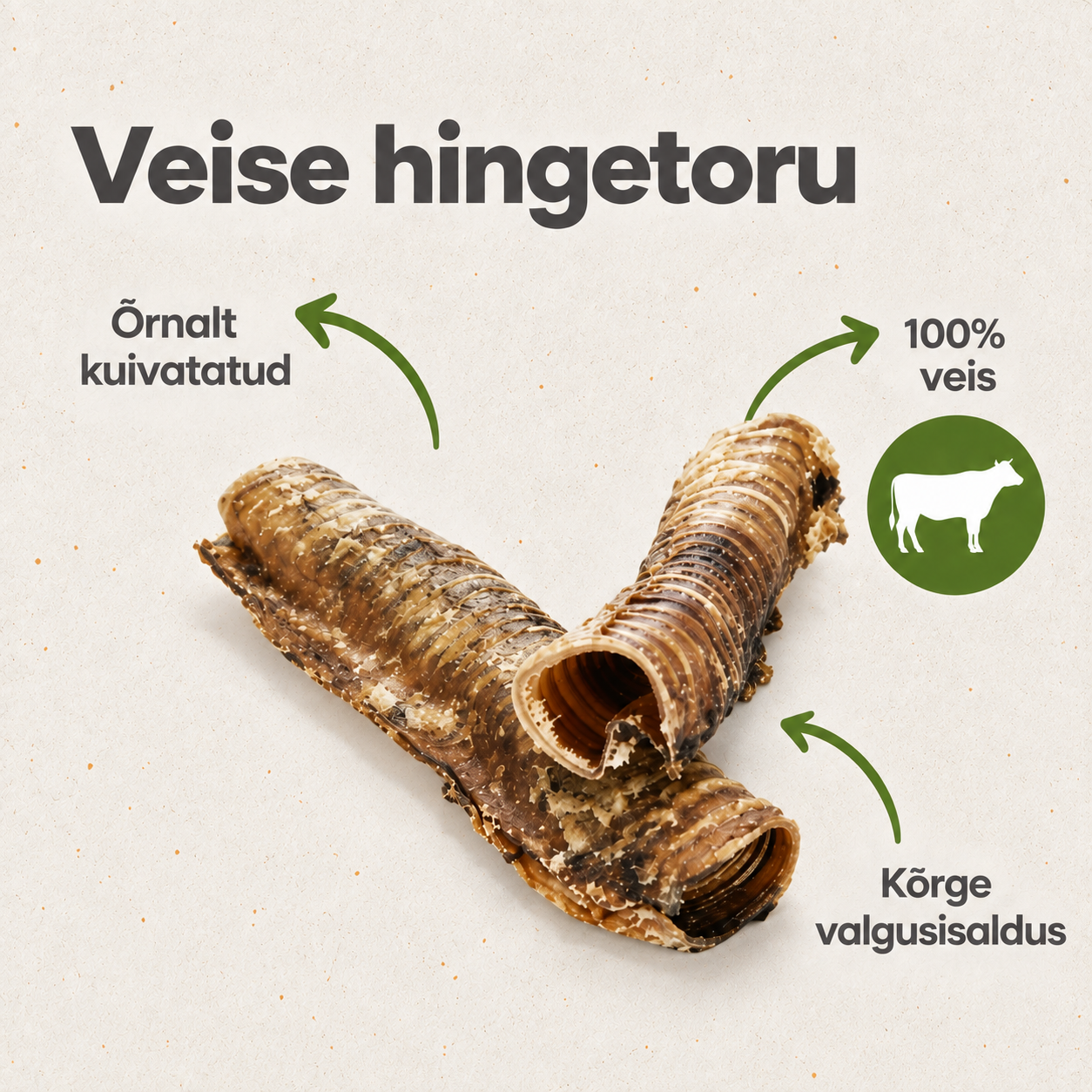 Veise hingetoru 20 cm / tk - Pilt 2