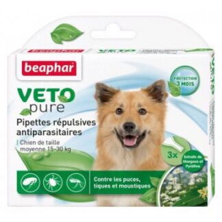 Beaphar VETO-Pure Spot-on parasiitide vastased tilgad kuni 15-30kg koer, 1tk