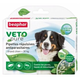 Beaphar VETO-Pure Spot-on parasiitide vastased tilgad kuni üle 30kg koer, 1tk