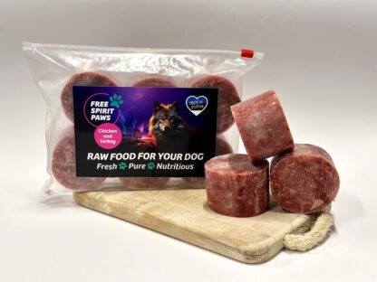 Free Spirit Paws toortoit koertele, kana ja kalkun 800g/1000g