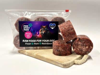 Free Spirit Paws toortoit koertele, kilu veisega 800g/1000g