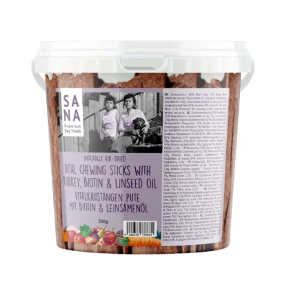 Vital närimispulgad veise-, kalkuni-, biotiini- ja linaseemneõliga (500g ämber)