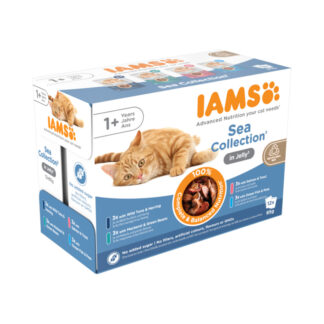 IAMS- kassikonserv- Delights täiskasvanutele, erinevad kalad - merekollektsioon tarretises 85g