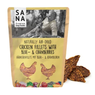 Sana Kanafileed mustikate ja jõhvikatega (100g)