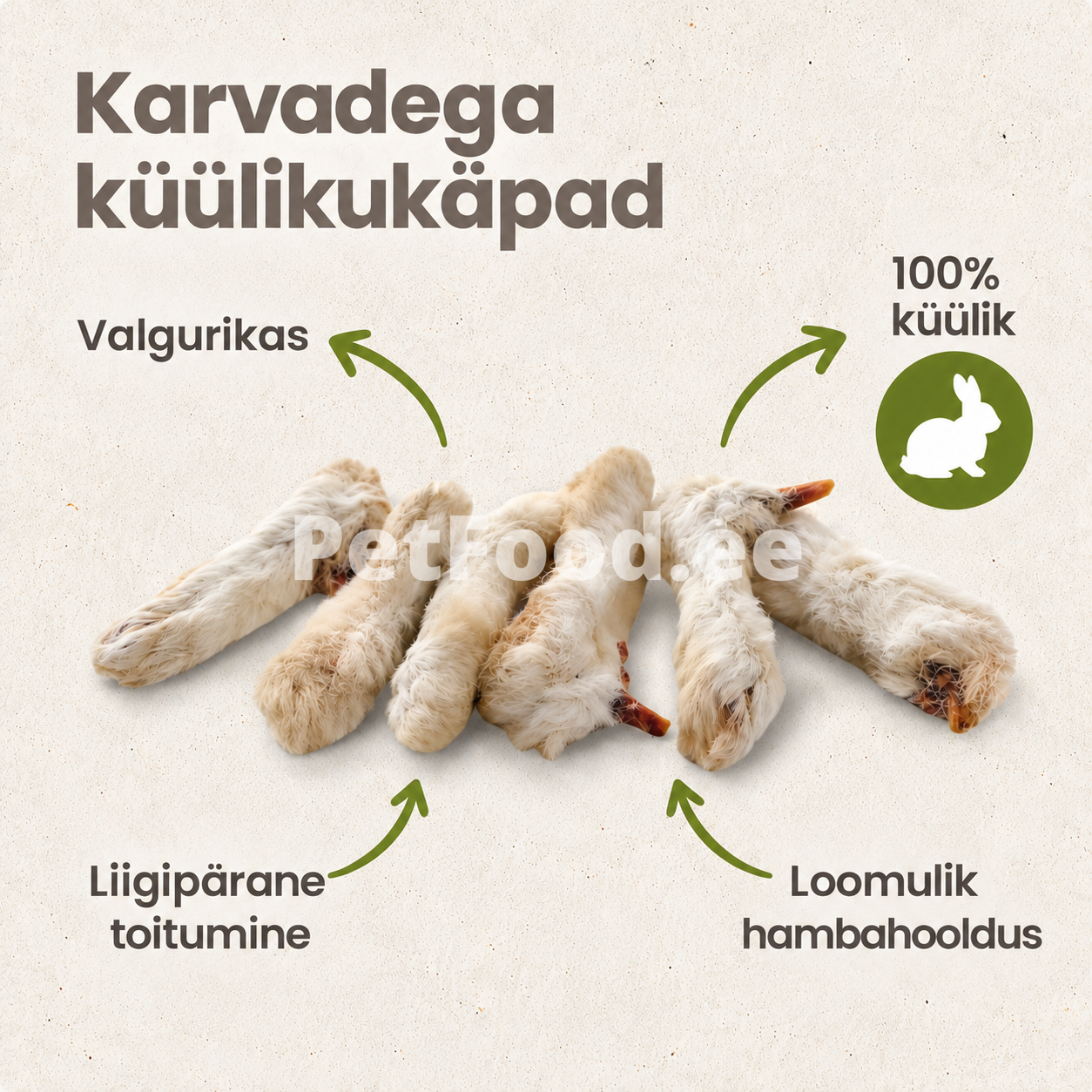 Karvadega küülikukäpad